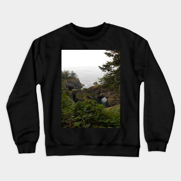 Oregon Coast Secret Spot Nature Photography Pacific Northwest Crewneck Sweatshirt by starcraft542